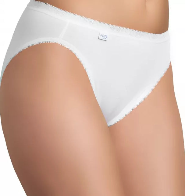 Sloggi 44(XXL) dydžio moteriškos baltos spalvos kelnaitės Basic H Tai