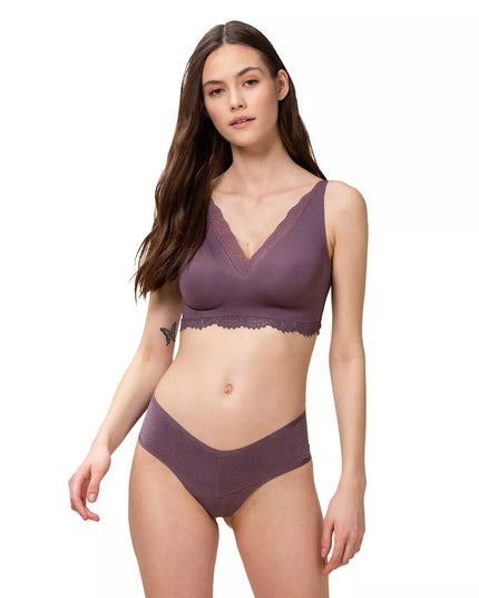 Triumph violetinės spalvos liemenėlė be lankelių  Velveteen Sensation N01