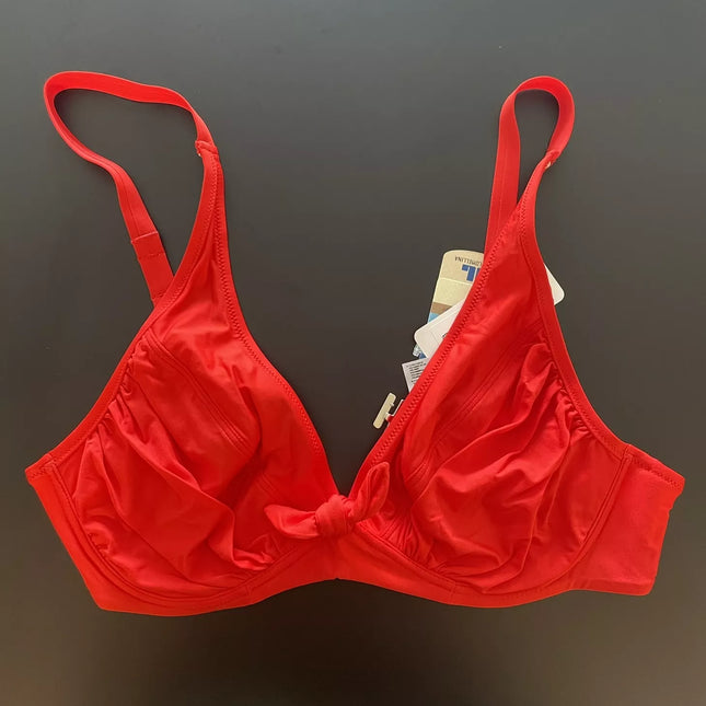 Lise Charmel Antigel 80D 85C dydžio dviejų dalių raudonas maudymosi kostiumėlis L'estivale Chic